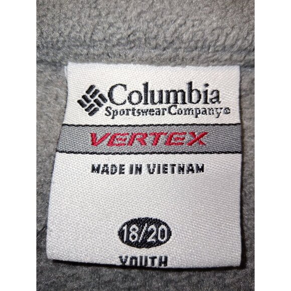 Columbia Grey Youth Zip-Up Jacket Size 18/20 - Picture 3 of 5